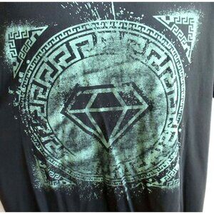 Aztec Diamond Black Graphic T-Shirt & Geometric Design Unisex Casual Wear